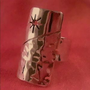 Abstract Handcrafted Sterling Silver Ring